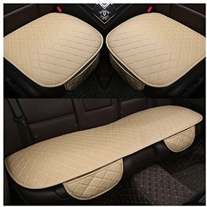 Stoelhoezen Beschermhoezen Autostoelhoes Voor Mercedes Ml-klasse Gl-klasse VG-klasse Voor Viano Pu-leer Universeel Kussen(Beige)