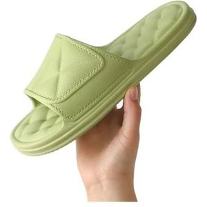 Slippers, Dames Zomer Thuis Binnen Comfortabele Badslippers,voor dames en heren(Green,45 EU)