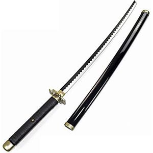 Samurai Ninja Houten Zwaard Wapen Anime Black Samurai Roronoa Zoro Cosplay Gewapende Katana Ninja Mes Samurai Zwaard Speelgoed Voor Tieners,Black