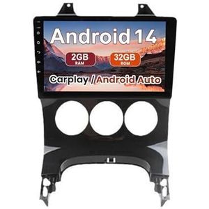 Android 15 Autoradio 9 inch touchscreen voor Peugeot 408 2014 2015-2018 Autoradio Navigatie met Carplay met GPS navigatie Bluetooth FM USB Steering Wheel Control(X7 6G+128G)