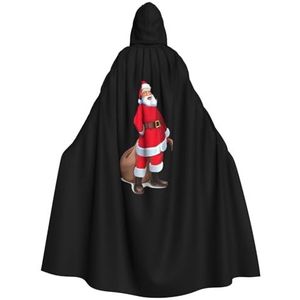 NEZIH Leuke Kerstman Hooded Mantel Voor Volwassenen, Carnaval Heks Cosplay Gewaad Kostuum, Carnaval Feestbenodigdheden, 185cm