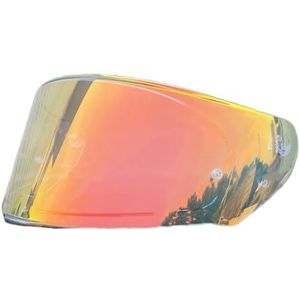 Motorhelm vizier lens, Helmvizier, motorhelmvizier for LS2 FF800/FF320/FF328/FF353 helmvizier vervangende zonnebrandcrème voorruit (helder)(Revo Clear Red)