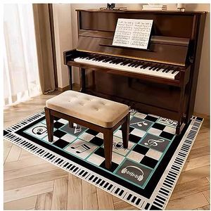 Piano speciale vloermat schokabsorberende geluiddichte mat thuis pianokruk anti-vuile antislip mat geluidsabsorberend geluidsreducerend geluiddempend tapijt (kleur: stijl 13, maat: 60 x 120 cm)