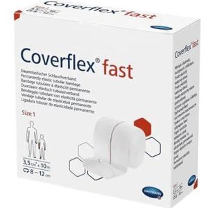 Hartmann Coverflex Fast Maat 4, 10 m x 10,75 cm, geel, Tubular