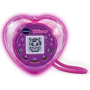 VTech KidiLove Magische huisdier in helder hart, met lichteffecten, muziek en spelletjes, voor kinderen van 5-10 jaar, gesorteerd