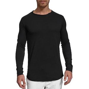 Indicode - Willbur - Longsleeve Shirt - Zwart - Katoen