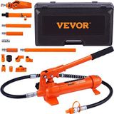 VEVOR Hydraulische cilinder 4 T Hydraulische pers Carrosserie Bouwer Slag lengte 125 mm Set hydraulische cilinders met 4 staven van 80 tot 415 mm voor reparatie van autochassis Bouw