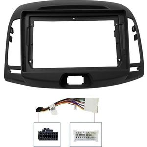 Autoradiopaneel Voor HYUNDAI Voor Elantra Voor Avante 2006-2010 9 Inch Autoradio Framekit Autoradio CD DVD Dashboardmontage Trimpaneel Fascia Autoradioframe(Black frame Cable)