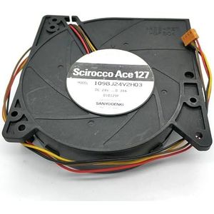 LMNCBVYA High-Performance 120mm 24V Cooling Fan - 4-Wire Turbo Fan for Efficient Heat Dissipation (Model: 109BJ24V2H03)