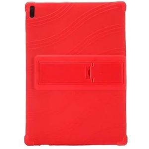Siliconen Schokbestendig Tablet Case Geschikt for Lenovo TAB 4 10 TB-X304F TB-X304N L/Tab4 10 Plus TB-X704L 10.1 inch Case(Red)