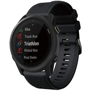 TopTen Siliconen sport polsband, vervangende accessoires, polsband, compatibel voor Garmin Forerunner 745 horlogeband (zwart)