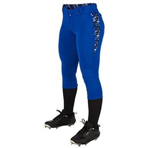 Champro Leadoff traditionele low-rise fastpitch softbalbroek voor dames, Koninklijk, M
