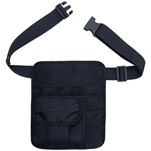 NANJIL Serveerschort, oberstas, restaurant, waterbestendig met afneembare verstelbare schouderriem en heupriem voor tips, tablet, gereedschap, zwart, 25,4 x 21,6 cm