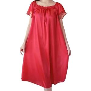 Nachthemd in neutrale tinten, veelzijdige loungewear for dames, mouwloos nachthemd, zachte stretch nachtkleding, ontspannende jurk for thuis, ademende pyjama for yoga, lezen, comfort for het hele seiz