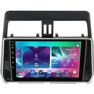 10"" Android 14 Touchscreen Autoradio 2 din met AHD Omgekeerd beeld Bediening op het stuur Bluetooth GPS navigatie Draadloze CarPlay voor Toyota Prado 2017-2018(Q400(8+128G))
