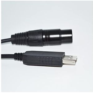 FTDI USB RS485 NAAR XLR 3P VROUWELIJKE STOPCONTACT DMX512 KABELARM QLC Q LICHTCONTROLLER+ FREESTYLER STAGE CONTROLLER KABEL (Size : 5M, Color : Color C)