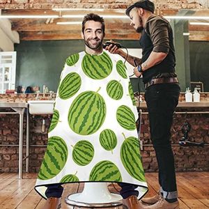 Salon Cape Tropische Groene Watermeloen Kapper Cape Unisex Kappers Jurk Verstelbare Haar Snijden Cape Voor Thuis Kapper Accessoires Herbruikbare 140x168cm