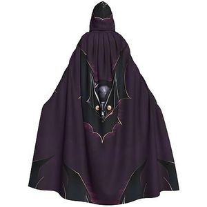Black Ghost Bat Unisex Oversized Hoed Cape Voor Halloween Kostuum Party Rollenspel