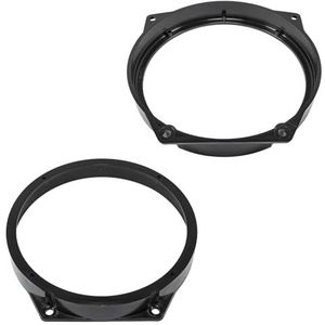 tomzz Audio 2804-009 Luidspreker Rings Adapterbeugels compatibel met BMW Mini 2001-2008 voordeur voor 165mm DIN luidsprekers