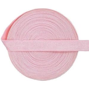 Glanzende niet-vouwbare elastische 3/8"" 10mm spandex satijnen band bh-band lingerie ondergoed naaien rand 50 100 yard door spoel-roze roze-10mm-100 yards