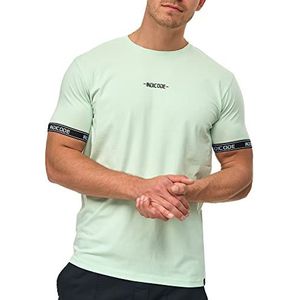 INDICODE Heren Lutzy Shirt | T-shirt met ronde hals Quiet Wave L