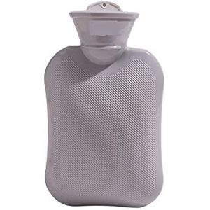 DieffematicRSD Warmwaterkruik Pure Kleur Warm Water Zak Water Vullen Verdikte Winter Handwarmer Draagbare Water Injectie Warm Water Zak voor Pijn Relie (Color : Gray)