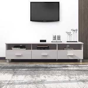 SMTSEC TV-meubel HAMAR Wit 158x40x40 cm Massief Hout Grenen