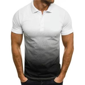 LQHYDMS T-shirts Mannen Shirt Mannen Korte Mouw Shirt Contrast Kleur Kleding Zomer Streetwear Casual Mode Mannen Zakelijke Kleding Plus Size, Wit, L