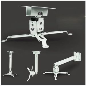 Witte Kleur Plafond Mount for HD LCD LED C6 C2 C3 TD96 TD97 YG650 M19 K25 3D Projector verstelbare Muurbeugel Opknoping