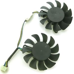 HA5010H12SF-Z 12V 0.13A 50mm GPU Fan For MSI RX560 550 RX460 2G/4GT LP OC Graphics Card Cooler Cooling(HA5010H12SF-Z-Pair)