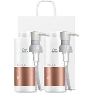 Wella Fusion Intense Repair Shampoo DUO Pack 2 x 1000ml met Pumps en Gift Bag