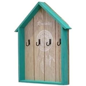 Sleutelkast, haak muurhaak sleutelhouder muur thuis toetsenbord ontvangst sleutelkastje plank sleutelkastje sieraden plank muur hangend houten haak sleutelkastje(7)