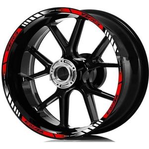 Accessoires Onderdelen Motorfiets Wiel Stickers Reflecterende Velg Stripe Tape Decal Waterdichte Accessoires 17 Inch Voor YZF R3 R3 2023(17 Inch B)