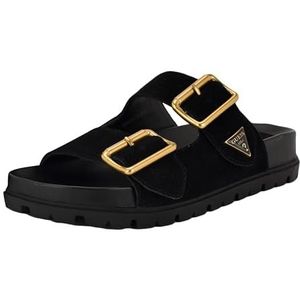 GUESS Fasten sandaal voor dames, Zwart Suede 001, 35 EU