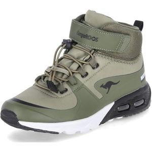 KangaROOS Kx-hydro Uniseks-volwassene Sneaker, Olive Jet Black, 39 EU