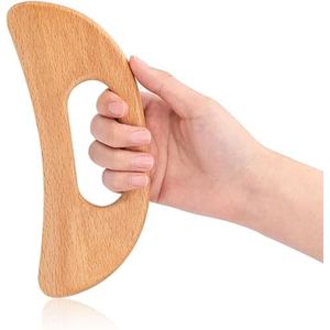 WWZ889 Body Gua Sha Tool Houten Lymfedrainage Massager Gua Sha Massage Tool Spier Schrapen Massage Tool Hout Gua Sha Board met Hand Grip SPA Tool Body Sculpting Anti Cellulitis Tool voor Man en