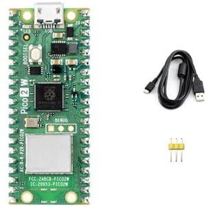 Waveshare Kleurrijke Pre-Soldered Raspberry Pi Pico 2 W met Header RP2350 Microcontroller Board Mini Board Gebaseerd op Officiële RP2350 Chip, Ondersteunt WIFI en Bluetooth