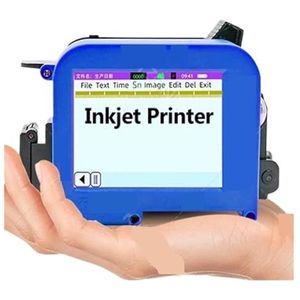 12,7 mm mondstuk Mini handheld inkjetprinter QR Barcode Batchdatumnummer Logo Vervaldatum Codering Machine Niet-gecodeerd Afdrukken in meerdere formaten(Non Cartridge)