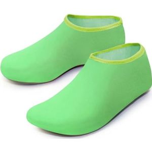 Waterschoenen, uniseks waterschoenen, zwemmen, duiksokken, zomer, aqua-strandsandaal, platte schoen, aan zee, antislip, sneakersokken, pantoffel voor mannen en vrouwen om te surfen, duiken, Groen