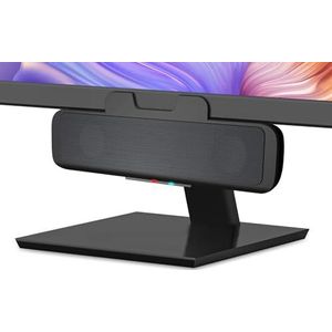 Cyber Acoustics USB- en Bluetooth-luidsprekerbalk (CA-2890BT) - USB-gevoede luidspreker met luidsprekertelefoon voor pc en bluetooth om gelijktijdig verbinding te maken met smartphones, klemmen om te