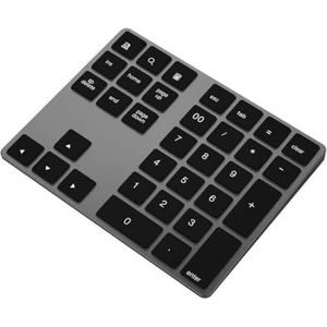 Tityvirnix Numeriek Toetsenbord met USB Digitale Input Reizen Aluminium Kleine Ontvanger Sterke Stabiliteit Glad Pocket Toetsenbord Zwarte handel editie