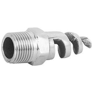 Multifunctioneel Ringvormige Mondstuk, Spuitkegelmondstuk Spiraal Kegel Spiraalmondstuk Spjt 316L Roestvrij Staal Mannelijke Draad Verstopping Water Geven (G3/8 DN10)