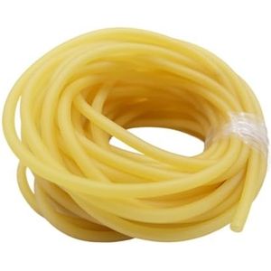 Latex rubberen bandbuis, Latexrubberslangen Multicolor 2-17 mm ID x OD 5 m(Yellow,3mm x 5mm)