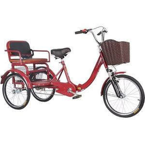 Opvouwbare Driewieler - Tandemdriewieler - Met Schokabsorberende Voorvork - Voor Ouderen