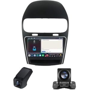 9inch Car Radio Touchscreen geldt voor Dodge Journey JC 2011-2020,Autoradio 2 Din, Achteruitrijcamera Compatibel met CarPlay/Android Auto/Bluetooth FM/RDS Radio(NF-2)