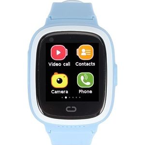 Kids Phone Smart Watch, SOS Noodoproep 4G WiFi Kids Verjaardag Smart Watch (Blauw)