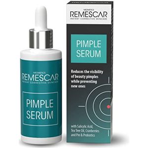 Remescar Puistje Serum 30ml - Verminder de zichtbaarheid van schoonheidspuistjes en voorkom nieuwe - Salicylzuur, Tea Tree Oil en Cranberries