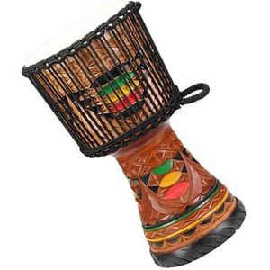 Djembé Trommel Toneelvoorstelling Voor Volwassenen 13-inch Afrikaanse Trommel Van Geitenleer Indonesische Afrikaanse Trommel (Size : C)