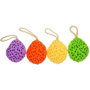 OneTreeTime 4 stks Honingraat Bad Sponzen Premium Body Scrubber voor Diepe Reiniging Duurzaam Zachte en Zachte Douche Sponzen Ideale Badbenodigdheden