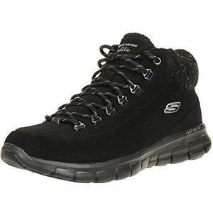 Skechers Dames Synergy Winter Nights korte schacht laarzen, Black Trubuck Trim L, 37 EU